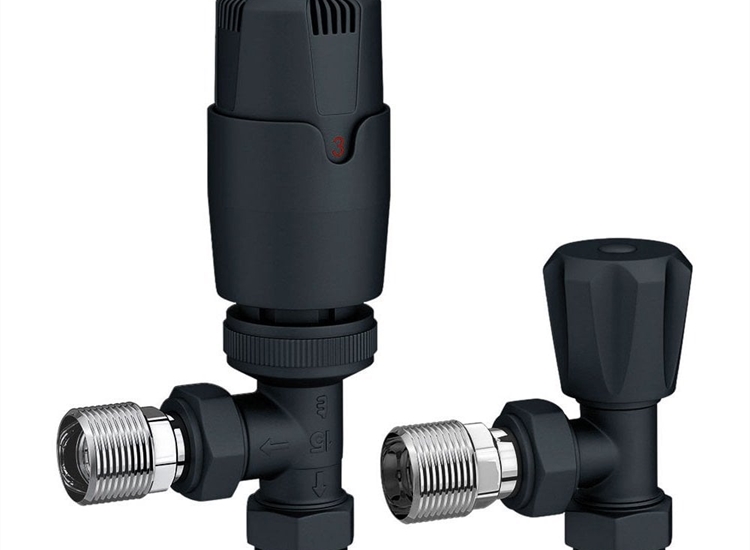 Thermostatic Radiator Valves (pair) - Anthracite